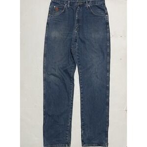 Wrangler 20X Jeans Mens Size 35 X 35 Straight Blue Western Denim Medium Wash